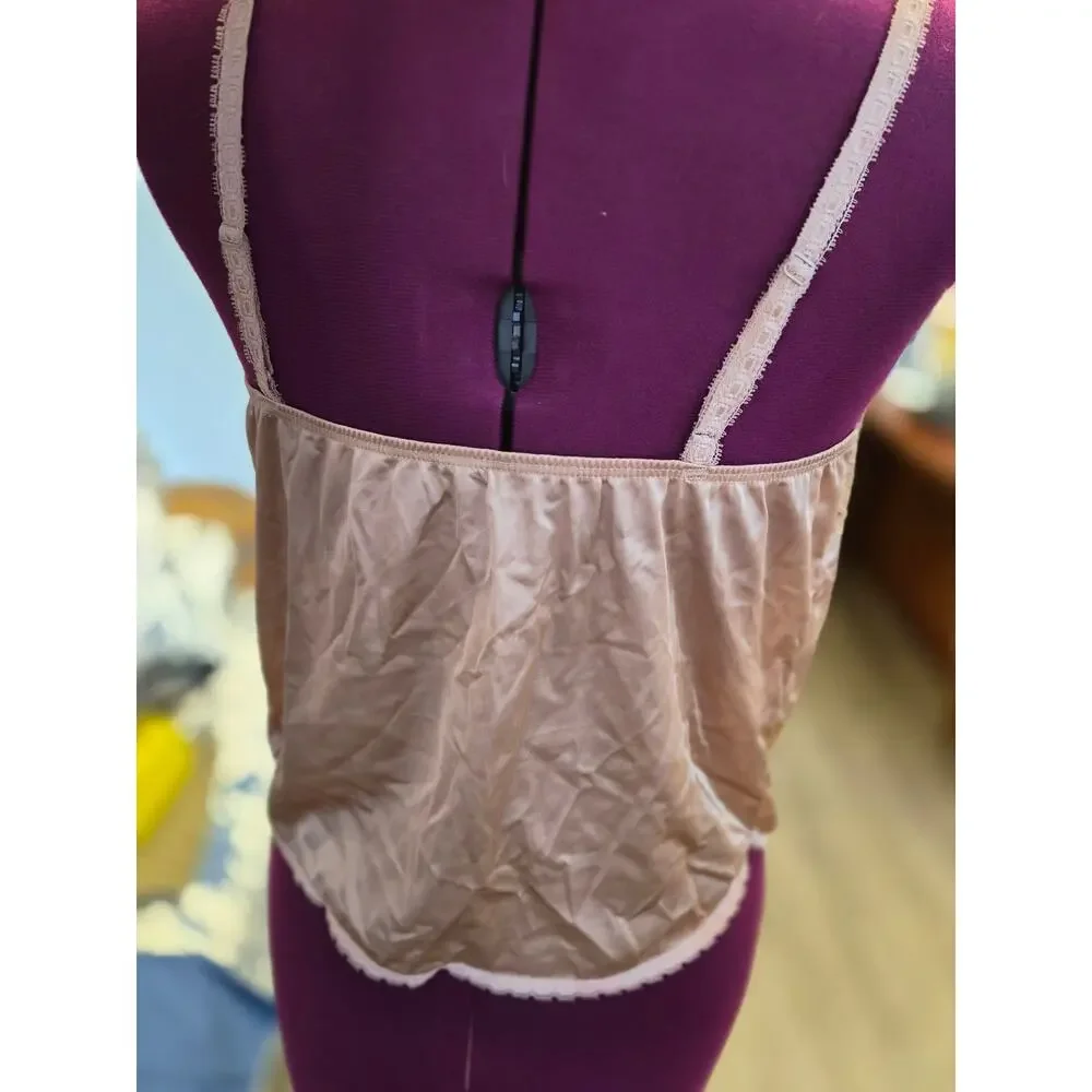 Vintage Kayser Satin Lace Corset Camisole USA Size 34